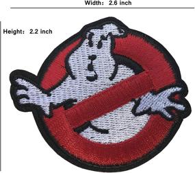 img 1 attached to 👻 Set of 3 Main Street 24/7 Ghost Logo Embroidered Iron-On or Sew-On Applique Patches