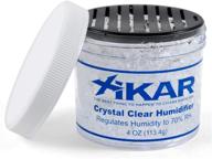 🌬️ xikar crystal humidifier - long-lasting, up to 90 days, expanding crystals, optimal 70% humidity, 4 oz jar logo