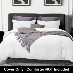 img 3 attached to 🛏️ BEDELITE Twin/Twin XL White Duvet Cover Set - Soft & Comfortable Bedding, Hotel Collection Comforter Cover with Zipper (Wrinkle Free, Lightweight, Breathable)