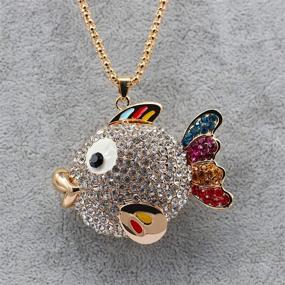 img 2 attached to Uloveido Necklace Goldfish Anniversary YS846
