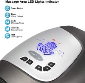 img 1 attached to 👐 iVOLCONN Hand Massager: Effective Relief for Arthritis and Carpal Tunnel, 3 Massage Modes & 3 Pressure Levels, Cordless Electric Hand Massager with Heat