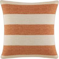 🌴 tommy bahama palmiers dark orange throw pillow pack - elegant printed stripe design for added style logo