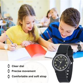 img 3 attached to Analog Watch Learning Outdoor Waterproof Boys' Watches