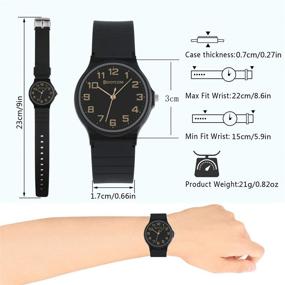 img 1 attached to Analog Watch Learning Outdoor Waterproof Boys' Watches