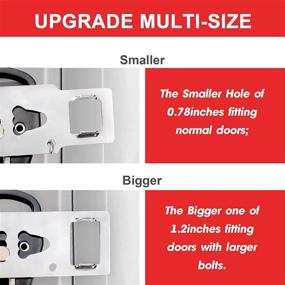 img 3 attached to 🔒 2-Pack Heavy Duty Portable Door Lock - Enhance Privacy and Safety in Hotels, Apartments, Travel, AirBNBs, Homes, and Schools, Prevent Unauthorized Entry