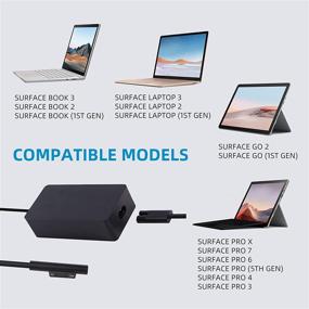 img 3 attached to Зарядное устройство Surface Book 3 мощностью 127 Вт - Совместимо с Surface Book 2/1, Surface Laptop 3/2/1, Surface Pro X/7/6/5/4/3 - Заменительный адаптер питания с коробкой для хранения