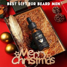 img 3 attached to 🧔 Men's Beard Growth Oil with Biotin & Caffeine - Serum to Stimulate Facial Hair Growth, Promote Hair Regrowth, Thicker Masculine Beard - Gift for Full, Longer, and Healthier Male Beard