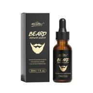 🧔 men's beard growth oil with biotin & caffeine - serum to stimulate facial hair growth, promote hair regrowth, thicker masculine beard - gift for full, longer, and healthier male beard logo