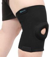 🏃 nvorliy plus size knee compression sleeves: optimal support for large legs in running, sports, and post-surgery recovery logo