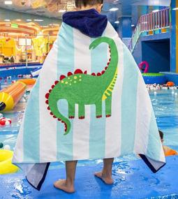 img 2 attached to ChezMax Beach Towels Cotton Hooded Kids' Home Store