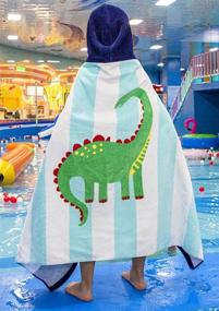 img 1 attached to ChezMax Beach Towels Cotton Hooded Kids' Home Store
