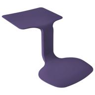 ecr4kids - elr-15810-ep the surf portable lap desk: flexible seating 🍆 solution for homeschooling, classrooms & beyond - eggplant color, greenguard [gold] certified logo