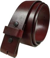 👞 burgundy genuine casual leather buckle: stylish and authentic belt option logo