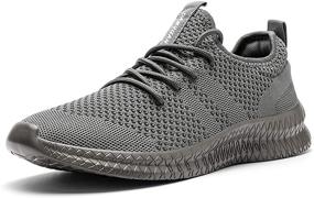 img 1 attached to FUJEAK Breathable Athletic Comfortable Lightweight Men's Shoes in Athletic