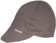 reversible welding cap in solid grey, size comeaux caps logo