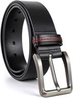 👔 monttier heavy-duty leather belt for men | top-quality accessory in belts logo