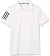 adidas 3 stripes shirt white large boys' clothing via active логотип