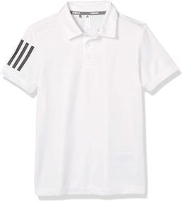 img 3 attached to Adidas 3 Stripes Shirt White Large Boys' Clothing via Active