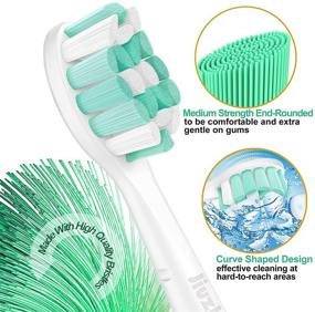 img 3 attached to 10-Pack Electric Toothbrush Heads Compatible with Philips 🦷 Sonicare: C2 Plaque Control ProtectiveClean 4100 5100 6100 Toothbrush HX9023