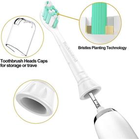 img 2 attached to 10-Pack Electric Toothbrush Heads Compatible with Philips 🦷 Sonicare: C2 Plaque Control ProtectiveClean 4100 5100 6100 Toothbrush HX9023