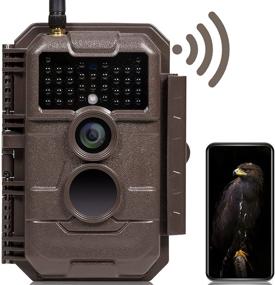 img 4 attached to GardePro E6 Трейл камера: WiFi Bluetooth 24MP 1296P игровая камера с ночным видением без свечения - идеально подходит для изучения дикой природы оленя, охоты и обеспечения безопасности собственности - водонепроницаемая и коричневая