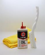🧼 high-quality barbell cleaning kit for maintaining and safeguarding gym equipment, metal tools, and collectables. includes brush, protective oil, cleaning cloth, and convenient carrying case logo