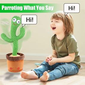 img 2 attached to WISMAT Interactive Dancing Cactus Toy: Enhance Playtime Experience with Engaging Interactions