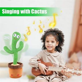 img 1 attached to WISMAT Interactive Dancing Cactus Toy: Enhance Playtime Experience with Engaging Interactions