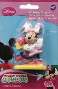 img 1 attached to 🎂 Wilton Disney Mickey Mouse Clubhouse Minnie Candle, Multicolor, Small: A Magical Addition to your Celebration!