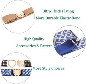 img 2 attached to 🏻 Adjustable Elastic Stretch Women's Accessories for Toddler Uniforms