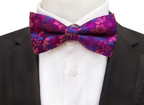img 1 attached to Pocket Square Gentleman Jacquard Necktie Men's Accessories for Ties, Cummerbunds & Pocket Squares