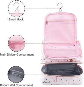 img 3 attached to 🦩 Stay Organized with Tuscall Toiletry Flamingo Organizer – Waterproof Solution