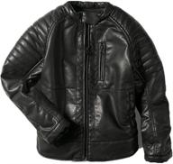 🧥 ljyh leather jacket: stylish motorcycle clothing for boys in jackets & coats! logo