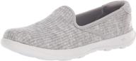 👟 skechers women's go walk lite enchantment slip-on flat logo