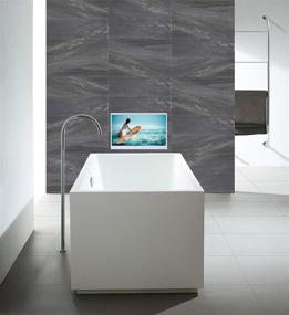 img 3 attached to 📺 Soulaca 22" White LED Smart TV for Bathroom: WiFi, Android, Tub Surround+ Wall Shower