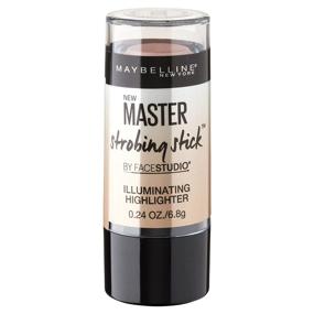 img 4 attached to 💫 Maybelline Facestudio Master Strobing Stick Highlighter, Light - Iridescent: Enhance Your Glow with this 0.24 oz. Must-Have!