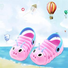 img 2 attached to 👣 Кроссовки Andesireone Toddler Sandals Cartoon Slipper для малышей: прелестная и удобная обувь для маленьких ножек!