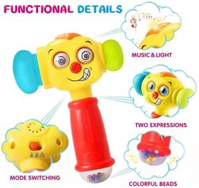 img 1 attached to Funny Changeable Hammer Toys for 6 to 12 Months, 12-18 Months Baby Toys with Lights and Music for Boys and Girls, Educational Toddler Kids Multi-Function Toys, Perfect Gift for 1 2 3 4 Year Olds