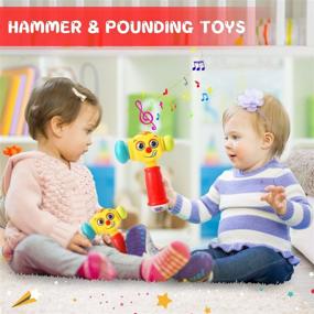 img 3 attached to Funny Changeable Hammer Toys for 6 to 12 Months, 12-18 Months Baby Toys with Lights and Music for Boys and Girls, Educational Toddler Kids Multi-Function Toys, Perfect Gift for 1 2 3 4 Year Olds