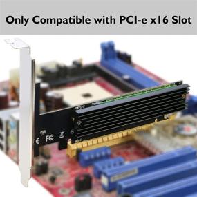 img 3 attached to 💿 RIITOP NVMe to PCIe Adapter x16 with Heatsink - M.2 NVMe SSD to PCI-e 3.0 x16 Card, Supports 2230, 2242, 2260, 2280 Sizes