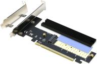 💿 riitop nvme to pcie adapter x16 with heatsink - m.2 nvme ssd to pci-e 3.0 x16 card, supports 2230, 2242, 2260, 2280 sizes logo