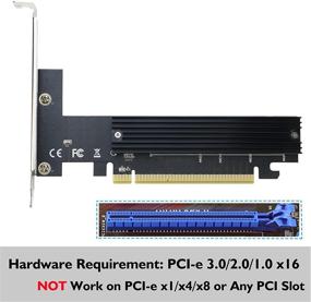 img 2 attached to 💿 RIITOP NVMe to PCIe Adapter x16 with Heatsink - M.2 NVMe SSD to PCI-e 3.0 x16 Card, Supports 2230, 2242, 2260, 2280 Sizes