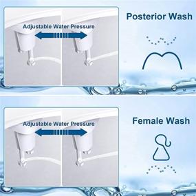 img 2 attached to 🚽 Gomyhom Non-Electric Bidet Attachment: Fresh Water, Dual Nozzles, Adjustable Pressure for Posterior & Female Wash