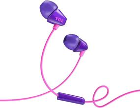 img 4 attached to 🎧 Наушники TCL Socl 100 In-Ear: Проводные наушники со шумоизоляцией и микрофоном - Рассветная фиолетовая