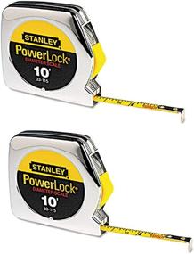 img 1 attached to 📏 Powerlock Tape Rule, 1/4 in. x 10 ft, Plastic Case, Chrome (Pack of 2): Durable and Reliable Measuring Tool at an Amazing Value!