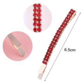 img 3 attached to 💎 Sparkling Rhinestone Bobby Pins: 18 Crystal Hair Clips for Styling Women and Girls