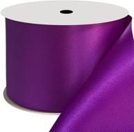 🎀 duoqu 2 inch wide double face satin ribbon 10 yards purple - perfect for diy crafts and gift wrapping logo