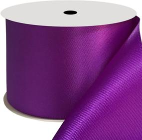 img 3 attached to 🎀 Duoqu 2 inch Wide Double Face Satin Ribbon 10 Yards Purple - Perfect for DIY Crafts and Gift Wrapping