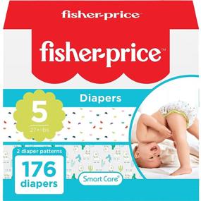 img 4 attached to 👶Подгузники Fisher-Price Smart Care, размер 5, 176 штук