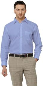 img 3 attached to 👔 YEZAC Dress Shirt for Men: Classic Regular Fit with Convenient Pocket Sleeves